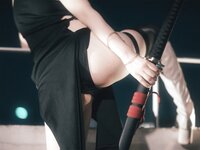 [Cosplay] Tina很妖孽呀 战斗服旗袍