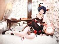 [Cosplay] Abaorabbit 阿包也是兔娘 - Xiangling Maid 香菱女仆