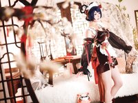 [Cosplay] Abaorabbit 阿包也是兔娘 - Xiangling Maid 香菱女仆