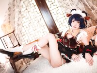 [Cosplay] Abaorabbit 阿包也是兔娘 - Xiangling Maid 香菱女仆