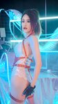 [Cosplay] 鹿八岁 红色皮革