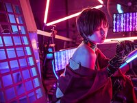 [Cosplay] Hitsuji Negoto 音琴ひつじ - CYBER SAMURAI