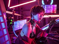 [Cosplay] Hitsuji Negoto 音琴ひつじ - CYBER SAMURAI