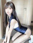 [Cosplay] 布丁大法 蓝色连体泳衣