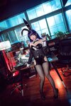 [Cosplay] 是三不是世w 喜多川海梦 紫发兔女郎