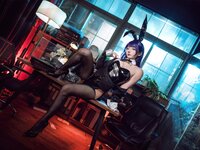 [Cosplay] 是三不是世w 喜多川海梦 紫发兔女郎
