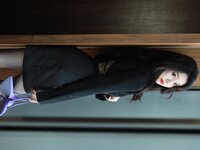 [Cosplay] Sia不吃鱼 黑丝玉足
