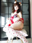 [Cosplay] YiXiaoYangZe 一小央泽 - Christmas deer costume 圣诞装 鹿
