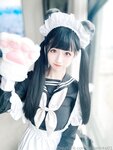 [Cosplay] 沖田凜花 Rinka Sailor Suit Maid