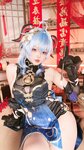 [Cosplay] Xiaoyao 小瑶幺幺 - Original Goddess Sea Lantern Festival Dress 原神海灯节礼服单人版