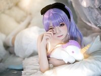 [Cosplay] Wang Pang u 王胖胖u - Unicorn pajamas 独角兽睡衣
