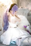 [Cosplay] Wang Pang u 王胖胖u - Unicorn pajamas 独角兽睡衣