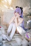 [Cosplay] Wang Pang u 王胖胖u - Unicorn pajamas 独角兽睡衣