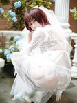 [Cosplay] Mahuajiang 麻花麻花酱 - Black and white wedding dress 黑白婚纱