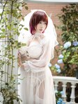 [Cosplay] Mahuajiang 麻花麻花酱 - Black and white wedding dress 黑白婚纱