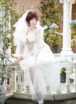 [Cosplay] Mahuajiang 麻花麻花酱 - Black and white wedding dress 黑白婚纱
