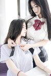 [Cosplay] 鱼子酱Fish 谭小灵 双人JK