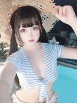 [Cosplay] 日奈娇 蓝白条