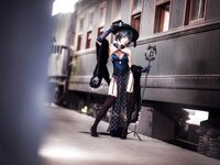 [Cosplay] Wang Pang u 王胖胖u - Cheshire cheongsam 柴郡旗袍