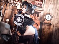 [Cosplay] Wang Pang u 王胖胖u - Cheshire cheongsam 柴郡旗袍