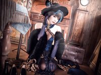 [Cosplay] Wang Pang u 王胖胖u - Cheshire cheongsam 柴郡旗袍