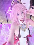 [Cosplay] Ringo Mitsuki 林檎蜜紀 - Naughty Yae Miko えっち八重神子