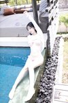 [Cosplay] 谢小蒽 白色泳装