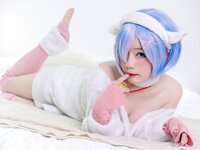 [Cosplay] Wang Pang u 王胖胖u - Rem Lamb 蕾姆羔羊