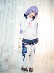 [Cosplay] Wang Pang u 王胖胖u - Unicorn uniform 独角兽制服