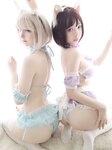 [Cosplay] YiXiaoYangZe 一小央泽 & Nekopara - Chocolate and pandan seeds 巧克力与香兰子