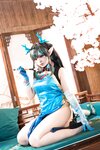 [Cosplay] 小和甜酒 橙风千雅 年夕旗袍双人御守