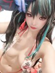[Cosplay] 小和甜酒 橙风千雅 年夕旗袍双人御守