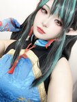 [Cosplay] 小和甜酒 橙风千雅 年夕旗袍双人御守