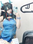 [Cosplay] 小和甜酒 橙风千雅 年夕旗袍双人御守