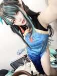[Cosplay] 小和甜酒 橙风千雅 年夕旗袍双人御守