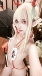 [Cosplay] 小和甜酒 橙风千雅 年夕旗袍双人御守
