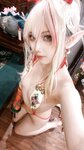 [Cosplay] 小和甜酒 橙风千雅 年夕旗袍双人御守