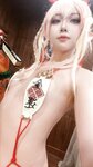 [Cosplay] 小和甜酒 橙风千雅 年夕旗袍双人御守