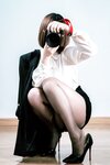 [Cosplay] 半半子 OL自撮