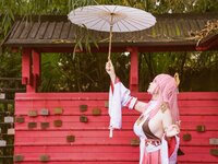 [Cosplay] 前羽 rr 原神 八重神子