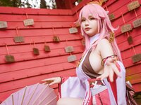 [Cosplay] 前羽 rr 原神 八重神子