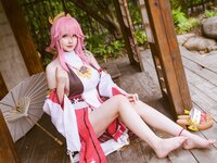 [Cosplay] 前羽 rr 原神 八重神子