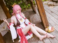 [Cosplay] 前羽 rr 原神 八重神子