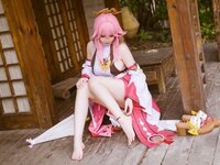 [Cosplay] 前羽 rr 原神 八重神子