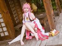 [Cosplay] 前羽 rr 原神 八重神子