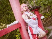 [Cosplay] 前羽 rr 原神 八重神子