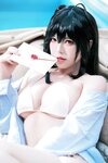 [Cosplay] 半半子 碧蓝航线 大凤L2D泳装