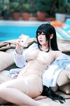 [Cosplay] 半半子 碧蓝航线 大凤L2D泳装