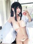 [Cosplay] 半半子 碧蓝航线 大凤L2D泳装