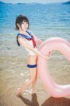 [Cosplay] 音琴ひつじ - [2023春新刊セットオマケ]なついろセーラー